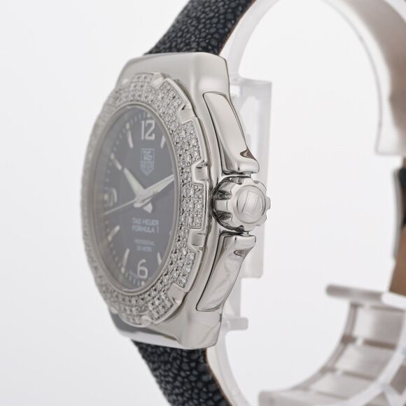 Tag Heuer Formula 1 WAC1214 Diamond Bezel 37mm Black Dial Ladies Watch - Picture 4 of 9